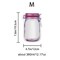 18Pcs Mason Jar Zipper Bags Resuable Snack Bags Portable Food Storage Snack Zipper Bags for Kitchen Travel Camping Picnic Organizer (18M)